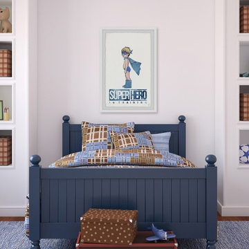 "Little Superhero in Training" Framed Painting Print