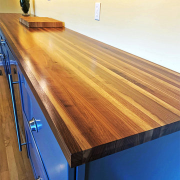 Rustic Walnut Edge Grain Butcher Block Countertop