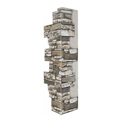 140-36-DEEP STACKED CORNER 36"H X 9"W X 1 1/2"D - Wall Panels