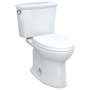 Drake Transitional Two-Piece Toilet, 1.28 GPF, Elongated Bowl Universal Height