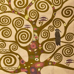 Kashmir Designs - Klimt Tapestry 3ft x 5ft  Tree of Life Art Nouveau Wall Hanging Rug Carpet Wool - This modern accent wall art / tapestry / rug is hand embroidered by the finest artisans and design inspired by the works of the modern artist, Gustav Klimt. These wall art / tapestry / rugs can be used to decorate the walls of your homes or to spice up the decor.