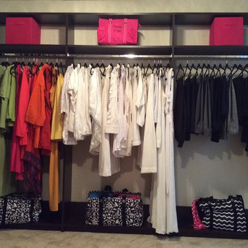 Master Closet in New Home Construction