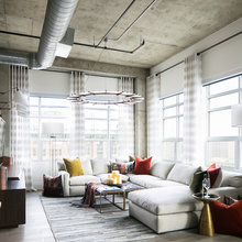 Denver Colorado Residence Loft Style Living Room