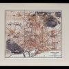 Vintage Reproduction Map of Barcelona