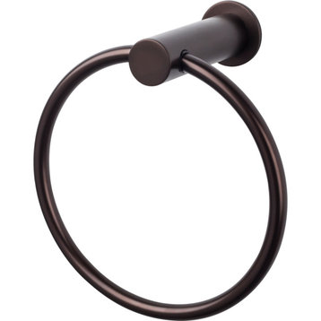 Top Knobs HOP5 Hopewell Bath Towel Ring - Oil Rubbed Bronze