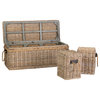 East at Main Zinnia Rattan Bench with Storage