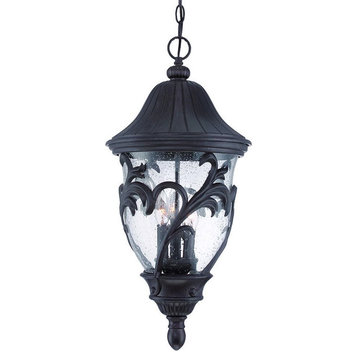 Acclaim Capri 3-Light Outdoor Hanging Lantern 39226BC - Black Coral