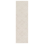 Livabliss - Metro Solid and Border Beige Area Rug, 2'3"x8' Runner - Showcasing a design that will truly pop within your space, this radiant rug is everything you've been searching for and so much more for your decor! Hand loomed in 100% wool, the medallion pattern in pastel coloring allow for a charming addition from room to room within any home. Maintaining a flawless fusion of affordability and durable decor, this piece is a prime example of impeccable artistry and design.
