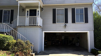 Bent garage door panel fix - Herndon VA