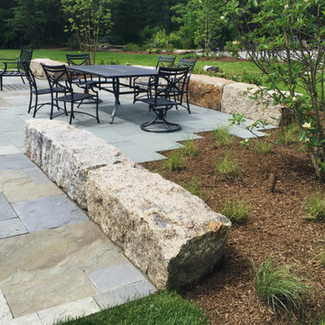 Bridge Block Benches on Patio