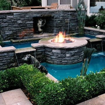 Asian-Influenced Courtyard