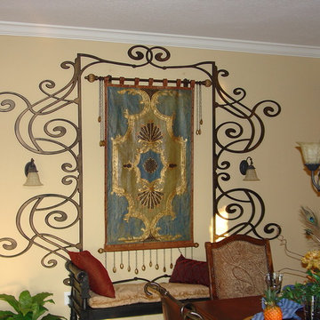 Faux Iron Ceiling and Wall Decor