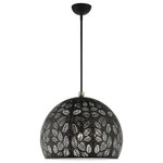 Livex Lighting - Livex Lighting 49544-04 Chantily - 19.75" Three Light Pendant - Canopy Included: Yes  Shade IncChantily 19.75" Thre Black/Brushed NickelUL: Suitable for damp locations Energy Star Qualified: n/a ADA Certified: n/a  *Number of Lights: Lamp: 3-*Wattage:60w Medium Base bulb(s) *Bulb Included:No *Bulb Type:Medium Base *Finish Type:Black/Brushed Nickel