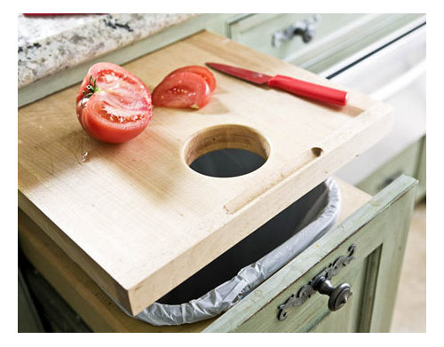 Pull Out Cutting Board Over Trash
