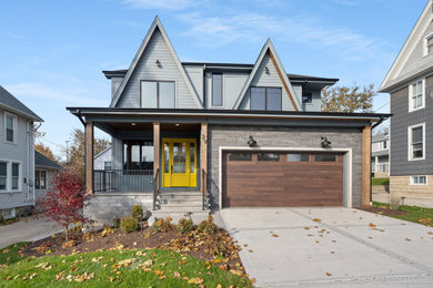 Inspiration for a timeless exterior home remodel in Chicago