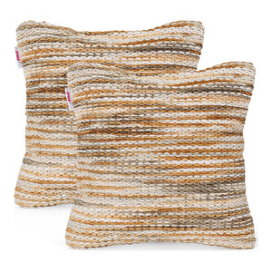 The Pillow Collection Ailsa Stripes Pillow Gold