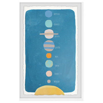 "Planet Alignment" Framed Painting Print, 8x12