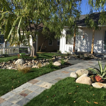 Rain Garden Front Yard Entry
