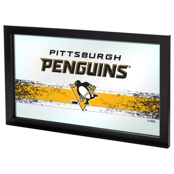 NHL Framed Logo Mirror, Pittsburgh Penguins