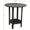 Phat Tommy Outdoor Pub Table Set, Bar Height Patio Dining Set, Black