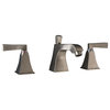 Severo 3-Piece 8" Widespread Lavatory Faucet With Drain, Brushed Nickel