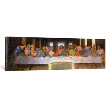 The Last Supper by Leonardo da Vinci Canvas Print, 16"x48"x1.5"