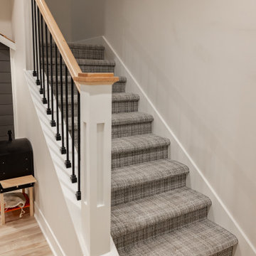 Basement Wine Cellar Wall and Under-Stair Kids' Playhouse