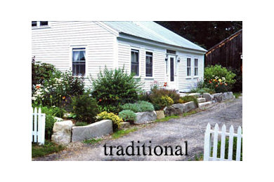 Traditional home front landscape