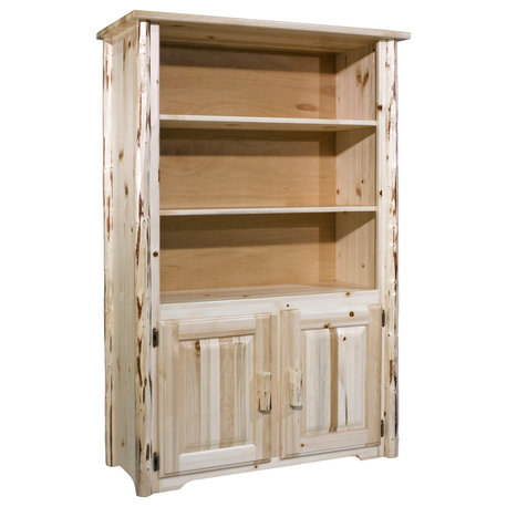 Montana Collection Bookcase With Storage, Ready to Finish