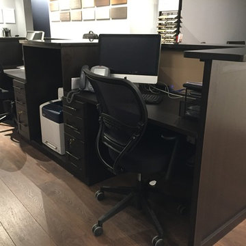Reception desk- Closet Works Showroom