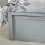 Madrid Wooden Ottoman Bed, Grey, Double