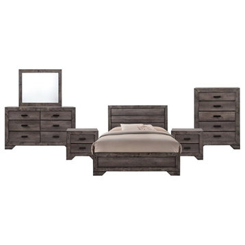Picket House Furnishings Grayson 6 Piece Queen Panel Bedroom Set