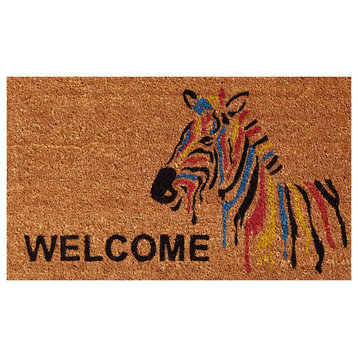 Zebra Welcome Doormat