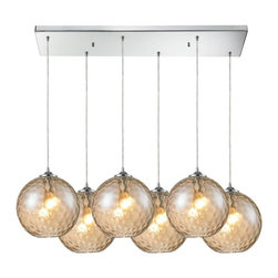 Elk Lighting - Elk Lighting 31380/6rc-cmp Pendant Watersphere - Ceiling Lighting