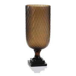 Pressed Glass Hurricane - Candles And Candleholders