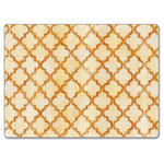 Counterart - CounterArt Hardboard Placemat, Antique Quatrefoil, Set of 2 - These CounterArt hardboard placemats feature beautiful designs that will add style and elegance to your dining table. The table mats are produced with a 3/16 inch thick hardboard substrate that is finished with a soft cork backing with sealed, natural edges. The top surface is moisture and stain resistant and allows for spills to be wiped clean with a damp cloth. Durable for lasting wear, these placemats come packed in a set of two and can be used for place settings, or on the buffet. Look for CounterArt coordinating hardboard coasters (sold separately) to create a matching set. Mats measure 15-3/4 Inch long by 11-1/2 Inch wide.