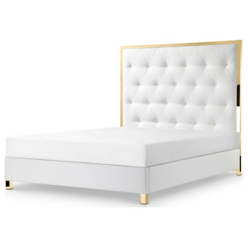 Amy Bed, Gold Frame, King