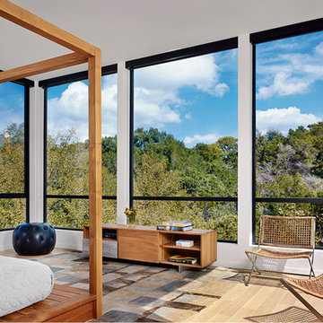 PCHseries Canopy Bed and Entertainment Shelf