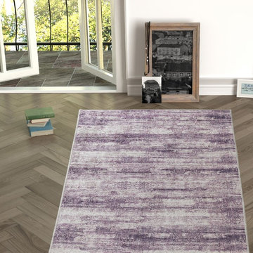 Chiara Rose Rubber Back Non-Skid/Slip Area Rug 2'7"X5'; 2'7"X6'6"; 5'3"x7'6".