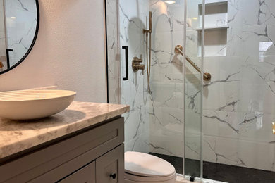 Bathroom - modern bathroom idea in Orange County