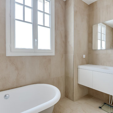 Salle de bain effet peau de pêche
