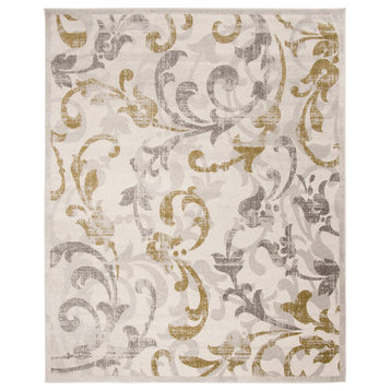 Safavieh Amherst Collection AMT428 Rug, Ivory/Light Grey, 10'x14'