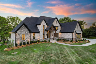 Transitional exterior home idea in Nashville