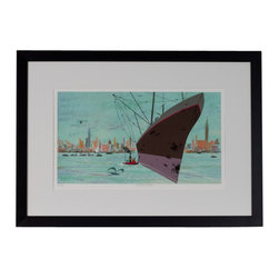 Charley Harper - "New York Harbor 1947" Giclée Print by Charley Harper - Artwork