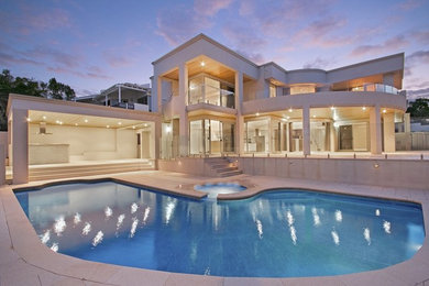 Large contemporary pool in Perth.