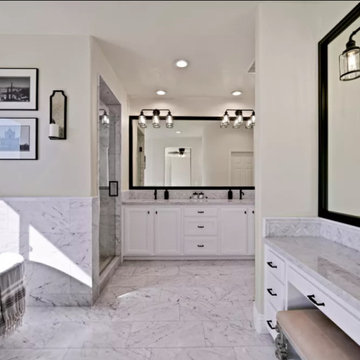 Gorgeous bathroom design to update a farmhouse