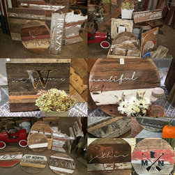 Round barn wood decor - Novelty Signs