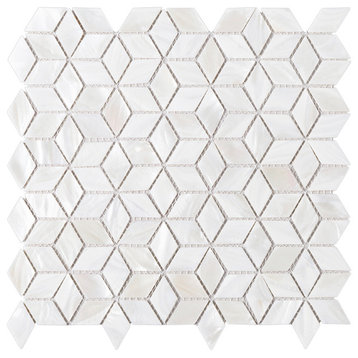 11.88"x11.88" Delta Mother of Pearl Mosaic Tile Sheet