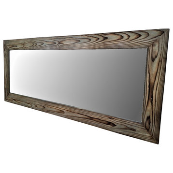 Full Length Wall Mirror, Long Mirror, Full Length Mirror, Gray Wood Mirror
