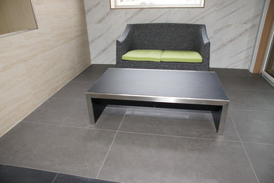 Example of a trendy dining room design in Toronto